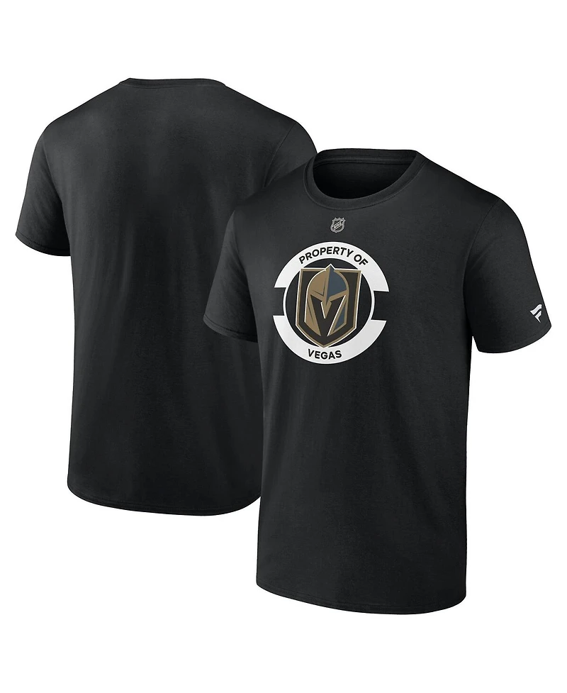 Fanatics Men's Black Vegas Golden Knights Authentic Pro Core Secondary T-Shirt