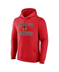 Fanatics Men's Red Chicago Blackhawks Victory Arch Pullover Hoodie