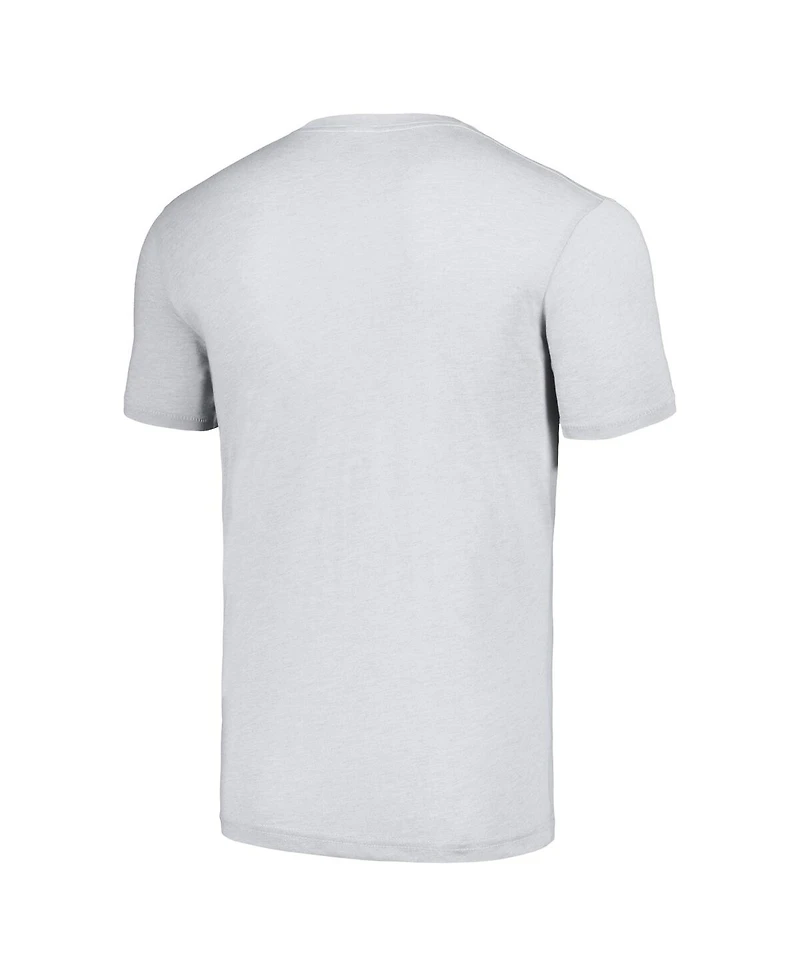 Homage Men's Gray Atlanta Braves Doodle Collection Young Guns Tri-Blend T-Shirt