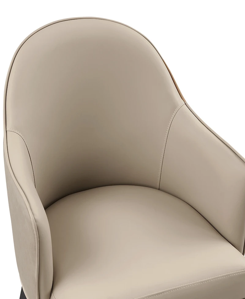Manhattan Comfort Hillman Leatherette Upholstered Dining Armchair