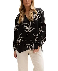 Lily and Lionel London Women's Lillibet Large Floral Print Shirt