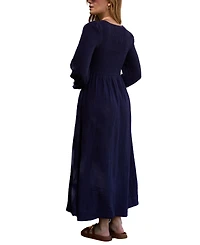 Lily and Lionel London Women's Pippa Shirred Bodice Maxi Dress