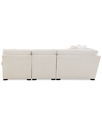 Radley Roll Arm 115" 4-Pc. Fabric L Sectional with Wedge, Exclusively at Macy's