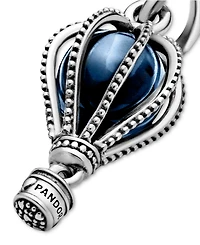 Pandora Sterling Silver and Blue Crystal Air Balloon Dangle Charm