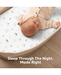 KeaBabies Bassinet Sheet for Baby Girls, Boys, 2-Pack Isla Fitted Bassinet Sheets, Bassinet Mattress Sheets