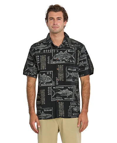Quiksilver Waterman Men's Block Fish Woven Shirt