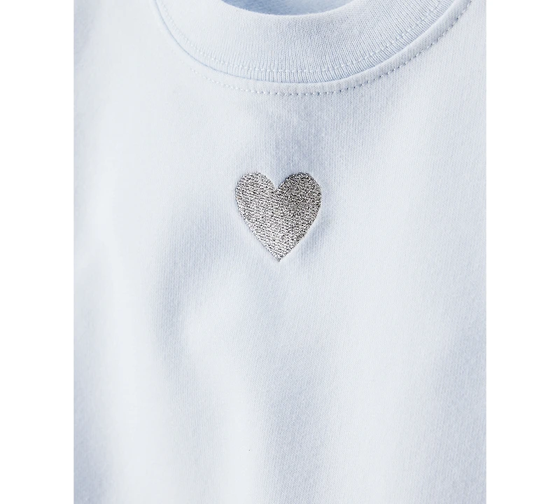 Carter's Baby Girls Heart-Print Bodysuit, Pullover Top & Flare Pants Set, 3 Piece Set