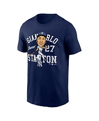 Fanatics Men's Giancarlo Stanton Navy New York Yankees Hometown Caricature T-Shirt