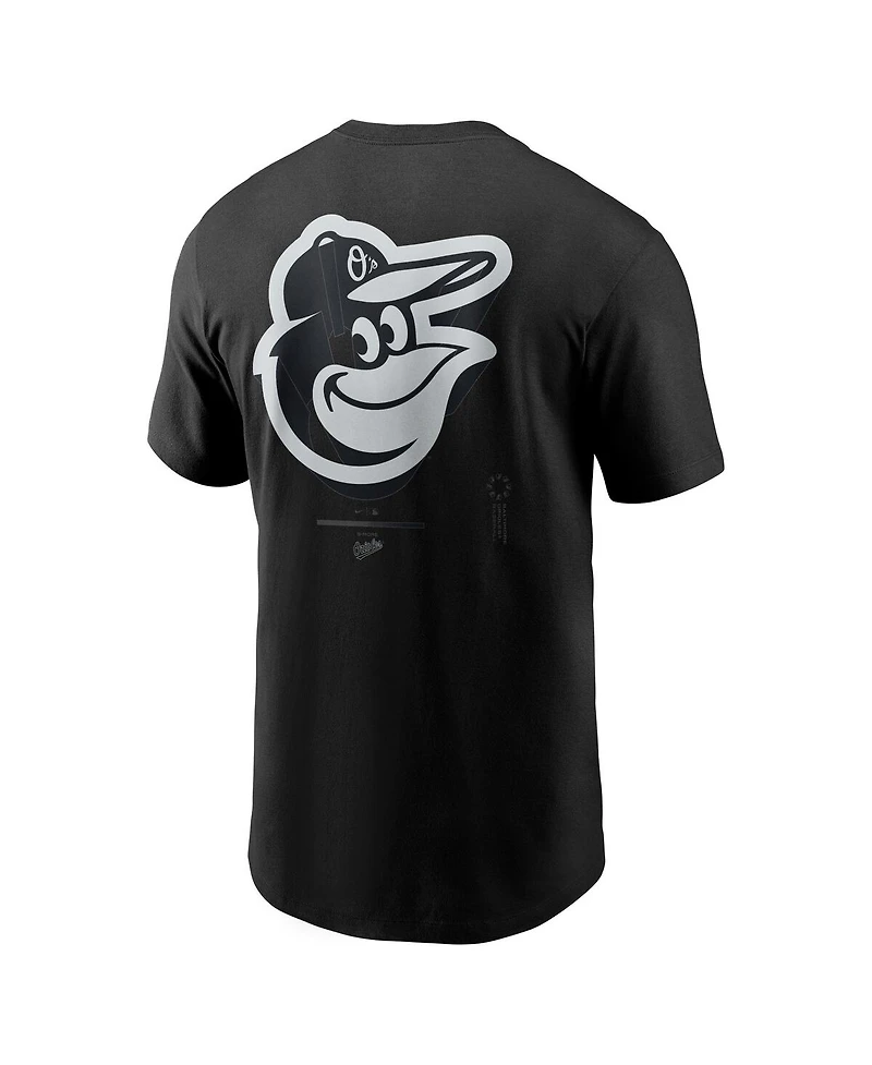 Nike Men's Black Baltimore Orioles Lights Out Bar Loading T-Shirt