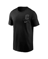 Nike Men's Black Cleveland Guardians Lights Out Bar Loading T-Shirt
