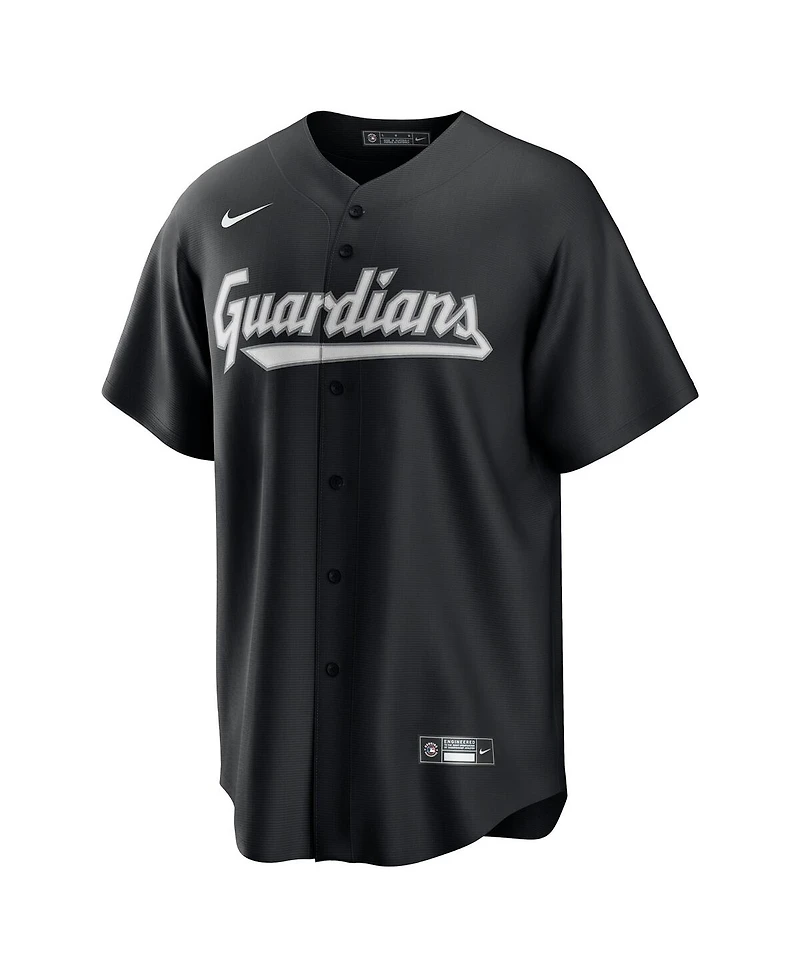 Nike Men's Jose Ramirez Black Cleveland Guardians Lights Out Replica Player Jersey