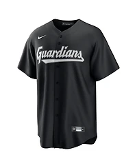 Nike Men's Jose Ramirez Black Cleveland Guardians Lights Out Replica Player Jersey