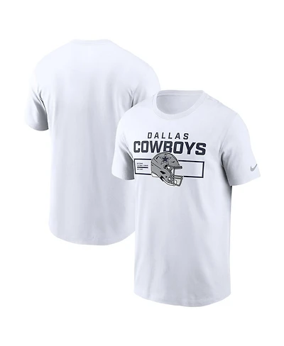 Nike Men's White Dallas Cowboys Primetime Helmet Essential T-Shirt