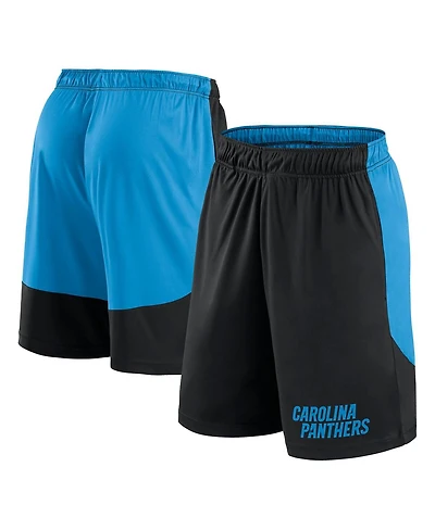 Fanatics Men's Black/Blue Carolina Panthers Launch Shorts