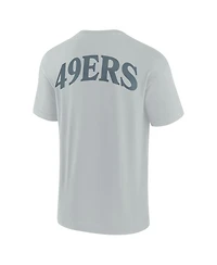 Fanatics Men's and Women's Gray San Francisco 49ers Elements Iconic T-Shirt