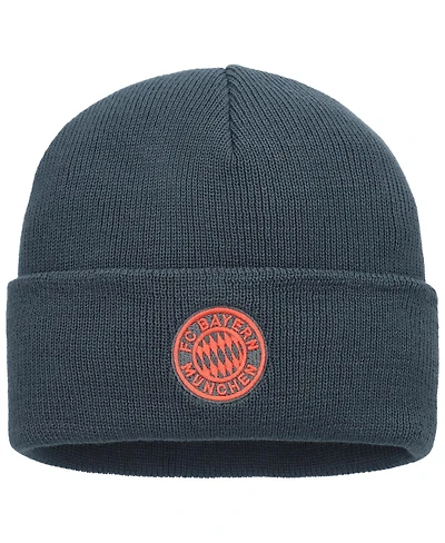 Adidas Men's and Women's Charcoal Bayern Munich Cuffed Knit Hat