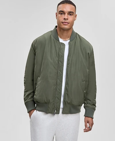 Mode of One Men's Relaxed-Fit Reversible Bomber Jacket, Macy's Exclusive