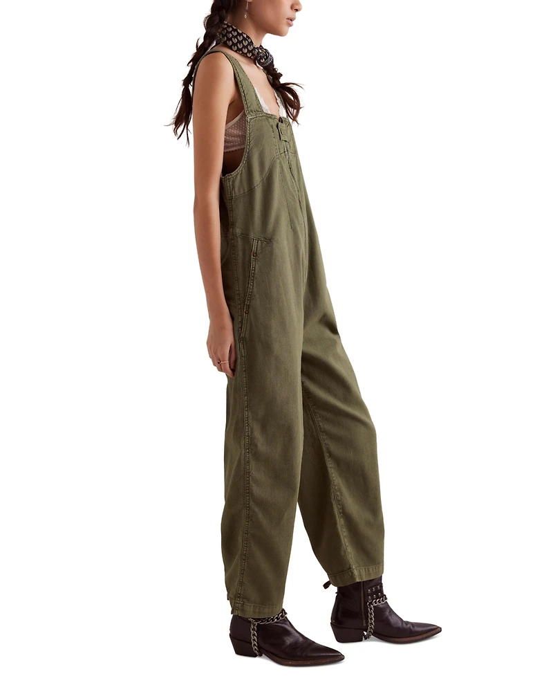 Free People Women's Jude Cotton Denim Sleeveless Jumpsuit