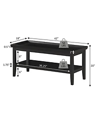 Ledgewood Coffee Table with Shelf