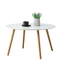 Convenience Concepts Oslo Round Coffee Table, Gray