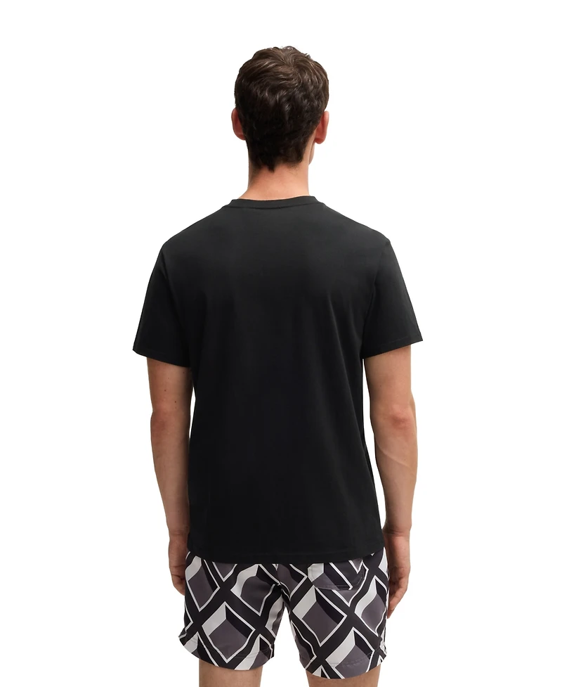 Boss by Hugo Men's Spf 50+ Uv Protection Cotton-Jersey T-Shirt