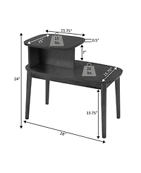 Convenience Concepts Maxwell Mid Century End Table