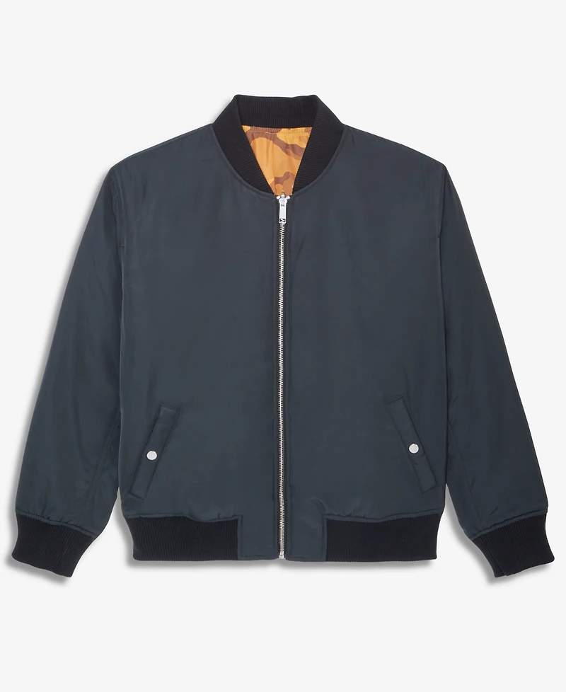 Mode of One Men's Relaxed-Fit Reversible Bomber Jacket, Macy's Exclusive