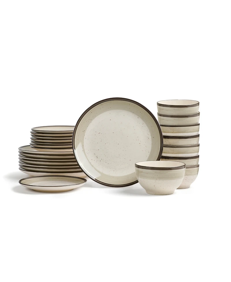 Earth & Clay Harlow 24 Pc. Dinnerware Set, Service for 8