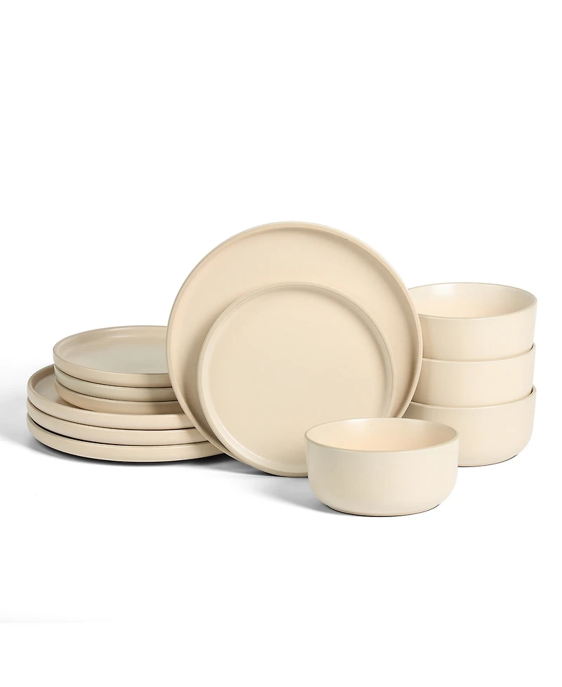 Earth & Clay Amber 12 Pc. Dinnerware Set, Service for 4