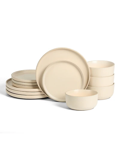 Earth & Clay Amber 12 Pc. Dinnerware Set, Service for 4