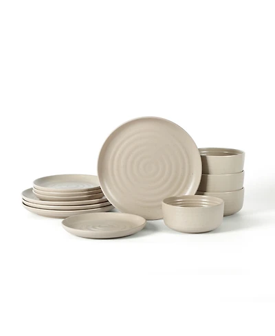 Earth & Clay Ion 12 Pc. Dinnerware Set, Service for 4
