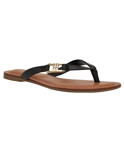 Tommy Hilfiger Women's Liande Logo Flat Thong Sandal