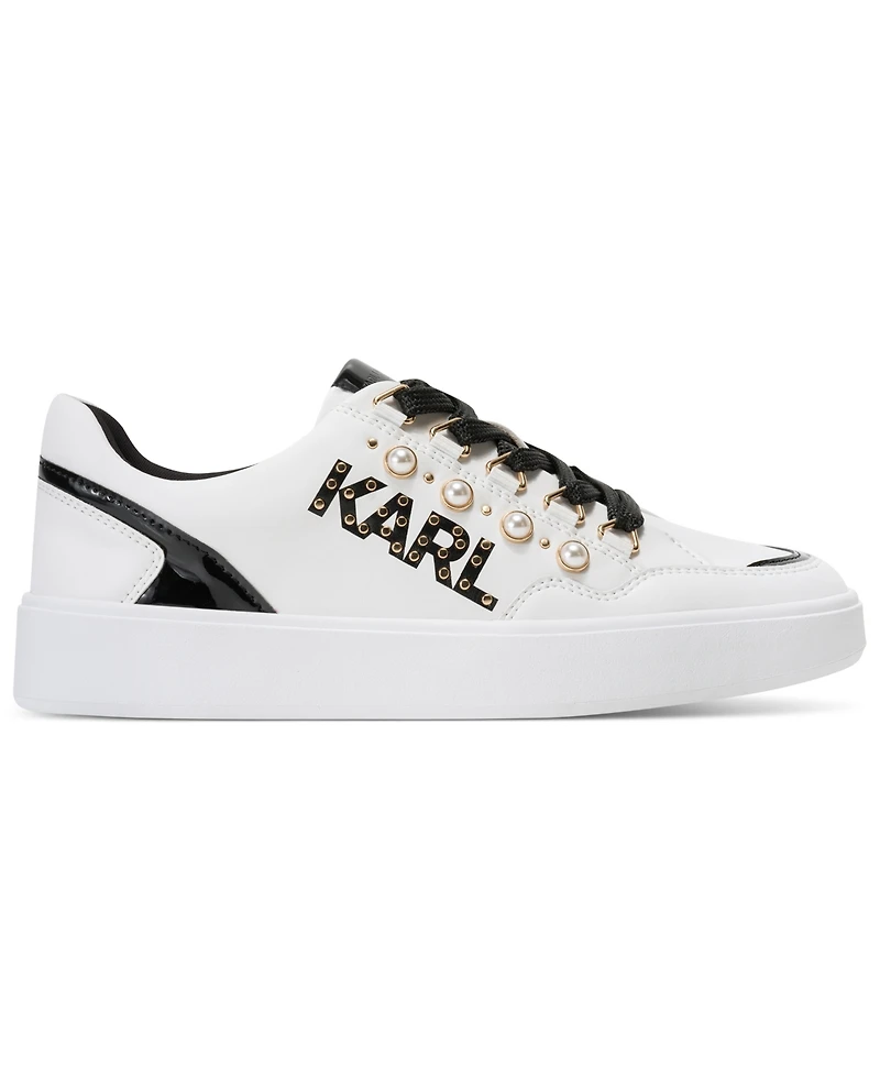 Karl Lagerfeld Paris Women's Stazie Lace-Up Athletic Sneakers