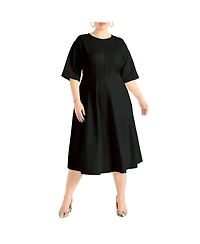 Eloquii Women's Plus Size Embellished Sleeveless Mini Sweater Dress