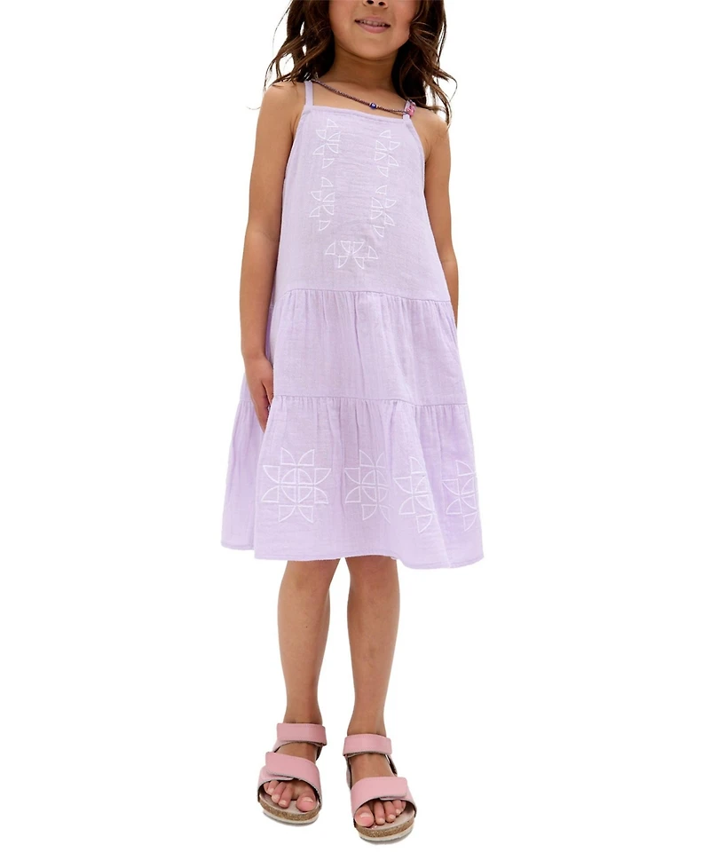 Raffya Kids Little Girls Camilla Tiered Lace Insert Dress