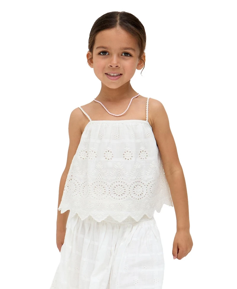 Raffya Kids Rufa Spaghetti Strap Windowpane Check Cami