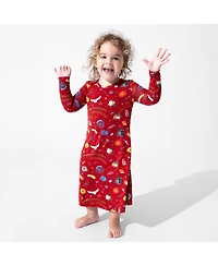 Bellabu Bear Toddler Girls Hogwarts Express Long Sleeve Dress