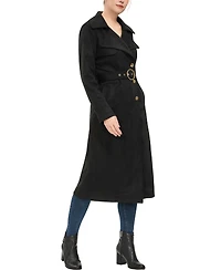 Kimi + Kai Women's Natalia Faux Suede Trench Coat