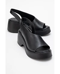 Roy Leather Wedge Sandal (Women)