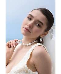 Classicharms Natasha Freshwater Petal & Baroque Pearl Beaded Necklace