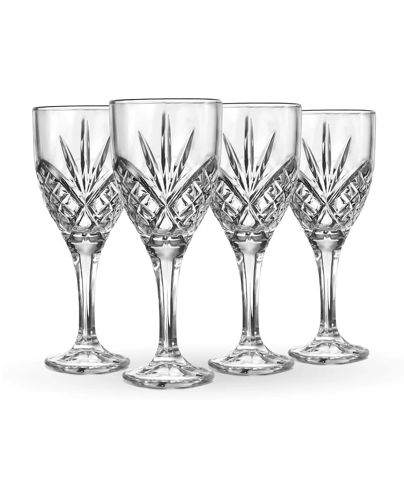 Godinger Dublin Platinum Goblets, Set of 4