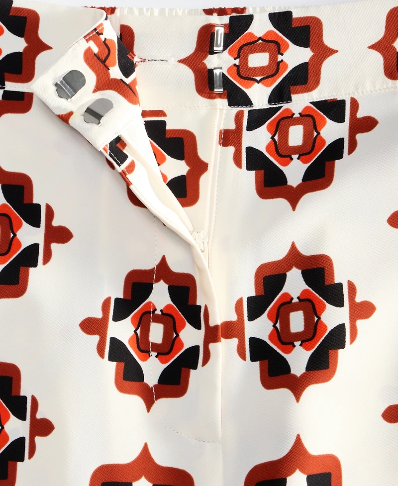 Women's Medallion-Print Wide-Leg Pants, Macy's Exclusive - On 34th | Alix Friedberg Capsule Collection