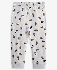 First Impressions Baby Boys Football-Print Jogger Pants, Exclusively at Macy's