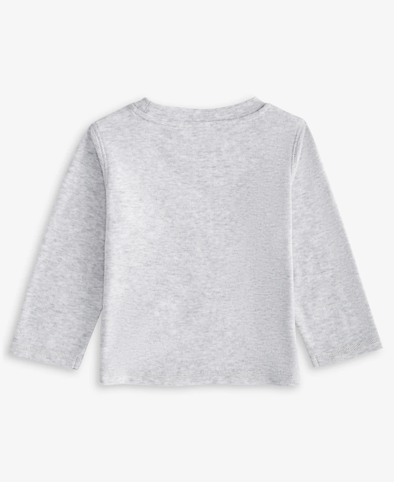 First Impressions Baby Boys Long-Sleeve Bff Paw Graphic T-Shirt, Exclusively at Macy's