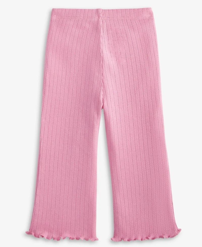 First Impressions Baby Girls Pointelle Flare Leggings