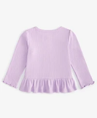 First Impressions Baby Girls Long Sleeve Pointelle T-Shirt