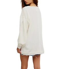 Free People Women's Coast 2 Waffle-Knit Top