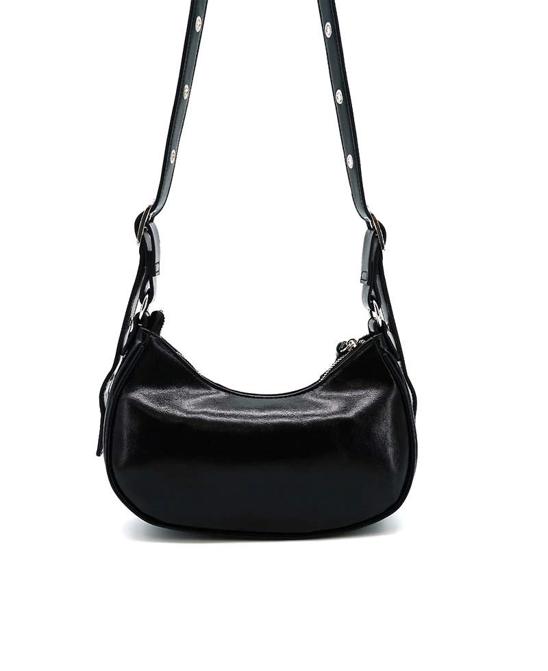 Like Dreams Soleil Studded Moon Crossbody Bag