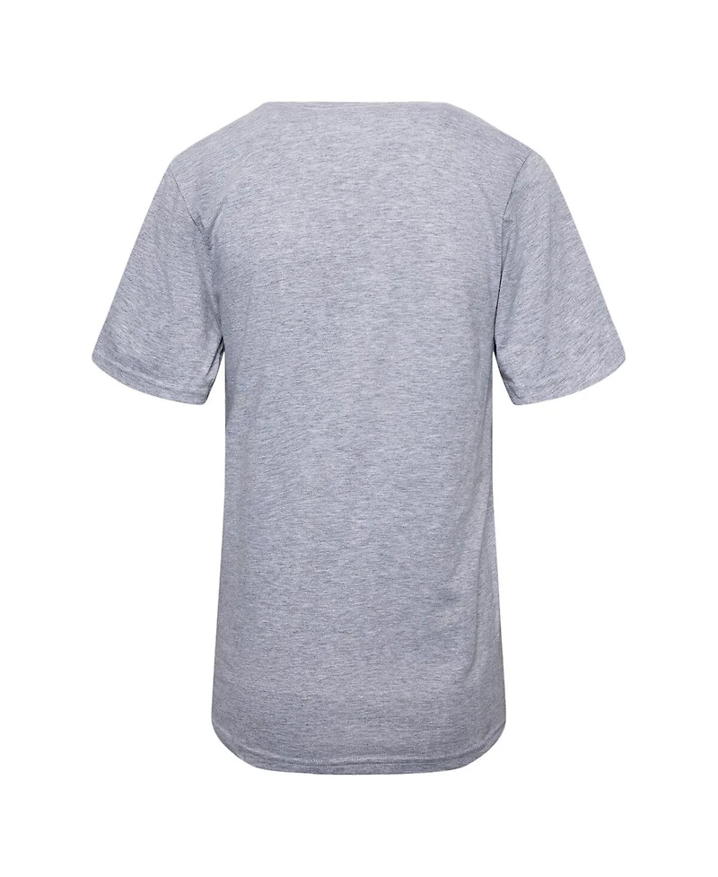 Dallas Cowboys Women's Gray Cheerleaders Sweetheart Bow T-Shirt