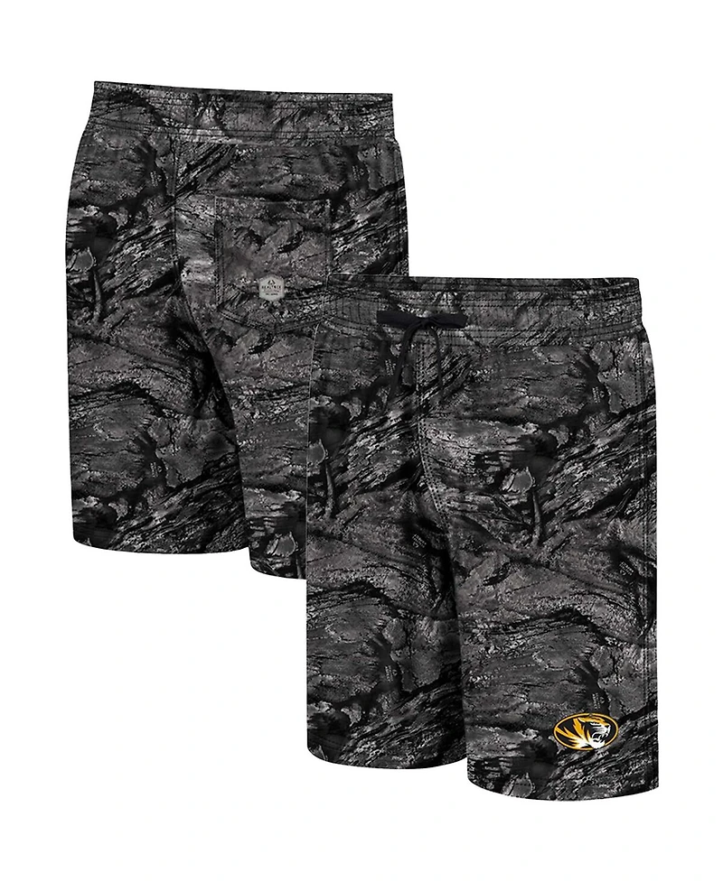 Colosseum Men's Charcoal Missouri Tigers Real Tree Aspect Ohana Swim Shorts